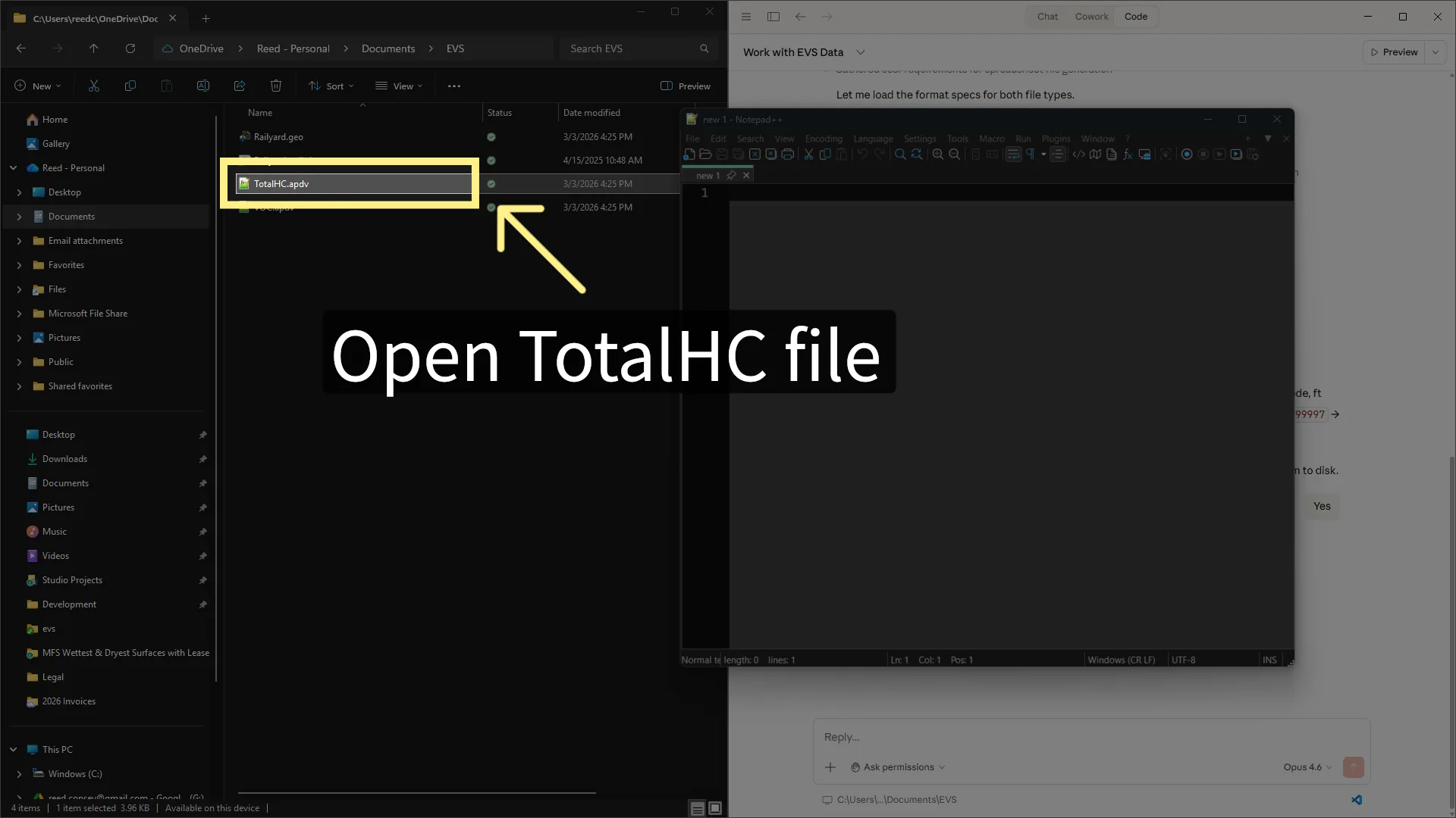 Open TotalHC File